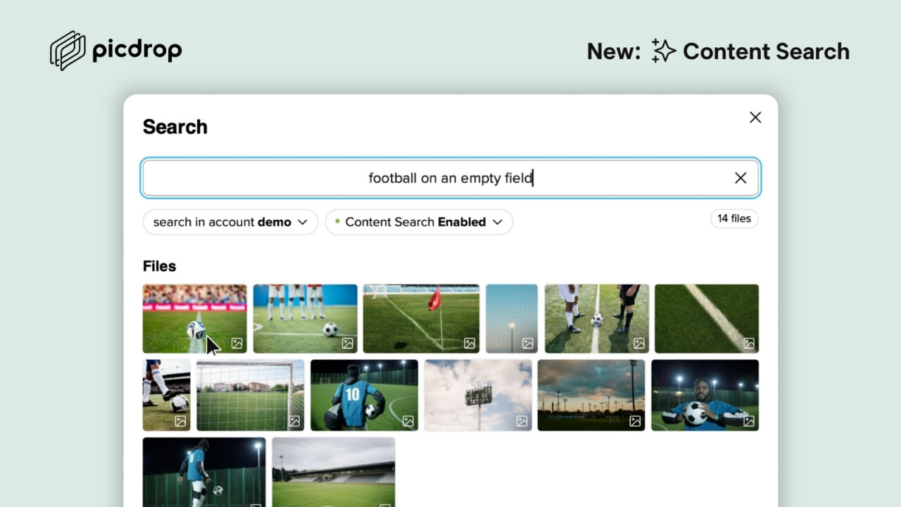 Picdrop New in picdrop: Find the right image faster with Content Search | picdrop